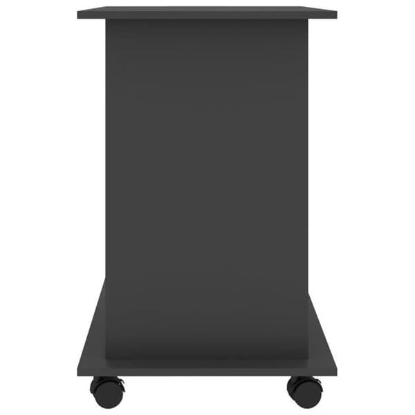 vidaXL Datorbord Grå 80x50x75 cm Agglomerat 802896