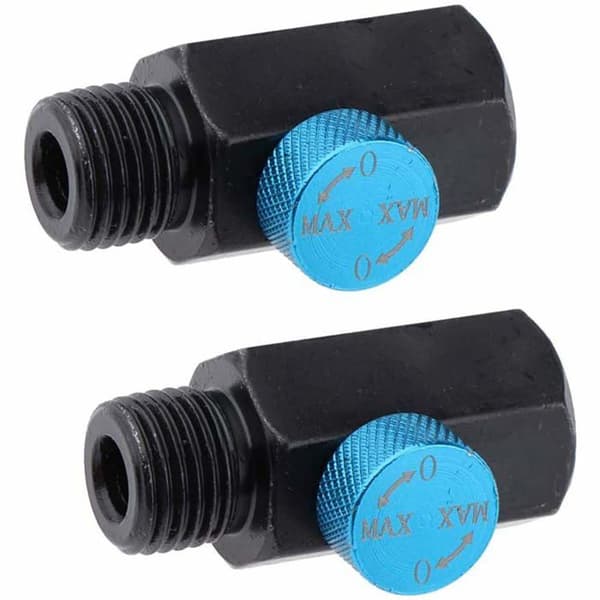 Pofet - HOA4292 - Set med 2 st solid stål 1/4 NPT in-line regulator för tryckluftsventil
