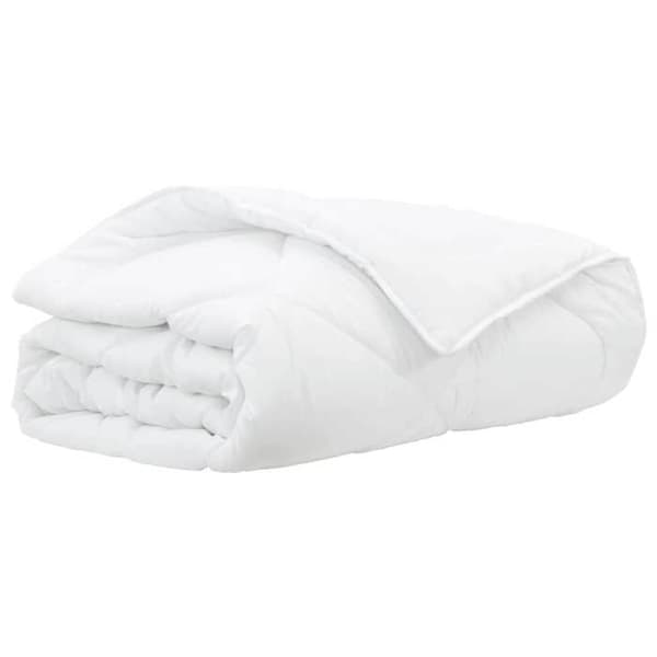 vidaXL Duntäcke Vit 200 x 200 x 3 cm Polyester 42007760