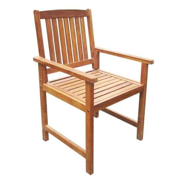 Trädgårdsstolar - vidaXL - Solid Acacia - 2 st - Brun - Hållbar och lätt att rengöra