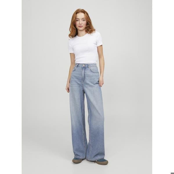 Jeans hög midja dam Jack & Jones Tokyo R6078 - ljusblå denim