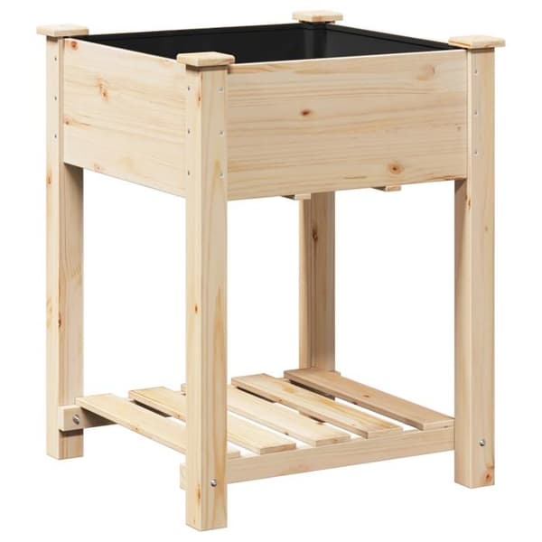 Planteringslåda - Massiv furu - 60x60x76 cm - Rektangulär - Inomhus/Utomhus