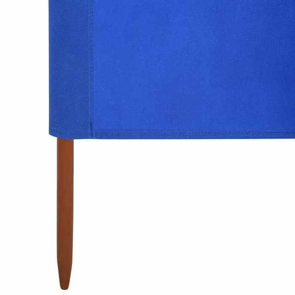 vidaXL 3 Panel Room Divider Tyg 400 x 120 cm Azurblå