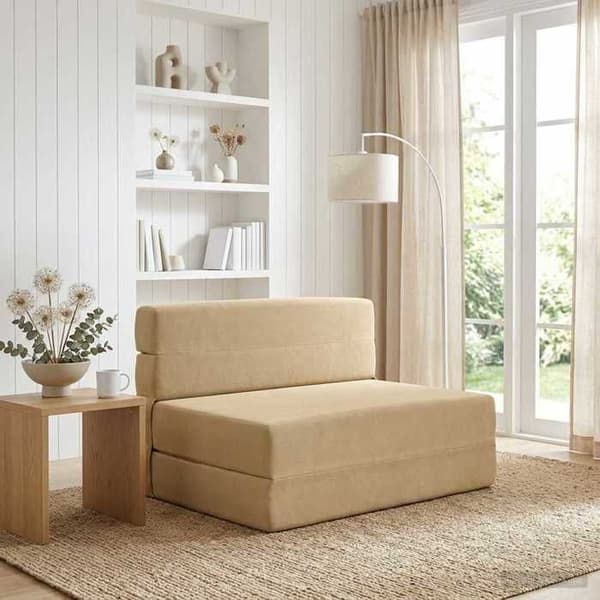 vidaXL Fällbar Soffa-säng Grön Grå 100 x 80 x 60 cm Tyg 900117