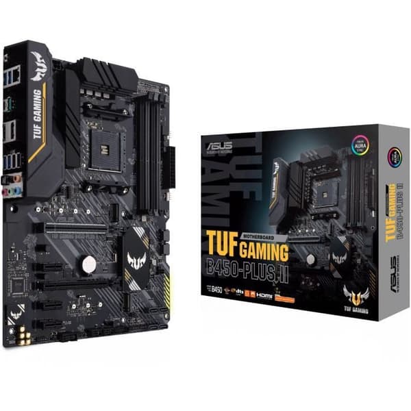 Moderkort - ASUS - TUF GAMING B450-PLUS II - AMD B450 - Socket AM4 ATX