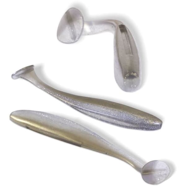 10-pack Quantum 4street B-Ass Shad - vit/röd - 5,60 cm
