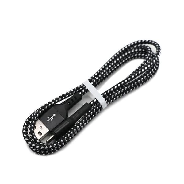 Lightning USB Snabbladdningskabel 1m Maclean MCE472 svart