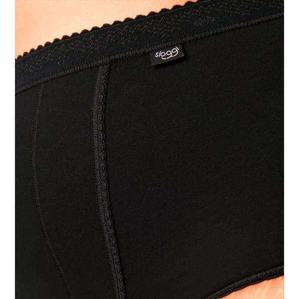 Sloggi Control Maxi-shorts för kvinnor, svart, 10
