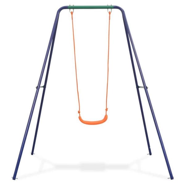 vidaXL enkelgunga Orange lekplatsgunga för barn 91361