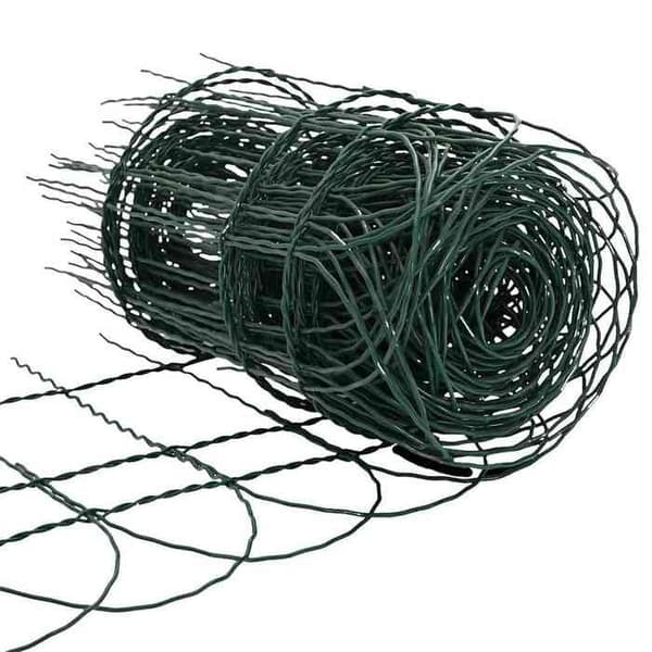 vidaXL gräsmatta pulverlackerad järn 10x0,4 m