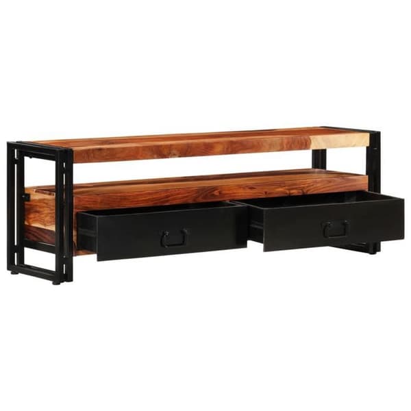 vidaXL TV-möbel 120x30x40 cm i solid seshamträ 247451