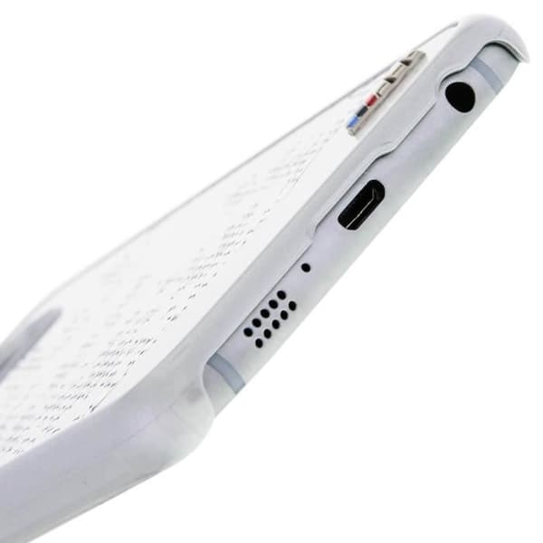 Coque - BMW - Samsung Galaxy S6 - Kolfiber - Silver - Stötskydd och Repfria