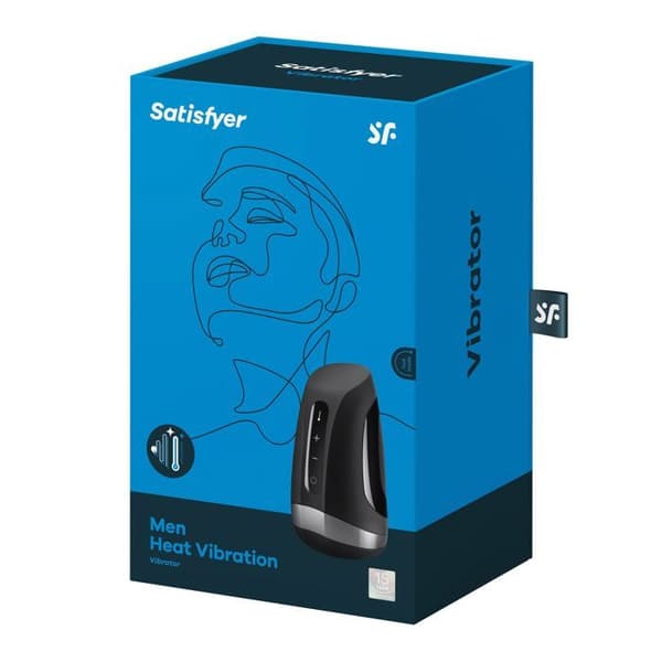 Masturbator - Satisfyer - Män Vibrationsvärme - Vibrerande - Värme - 11 vibrationsprogram