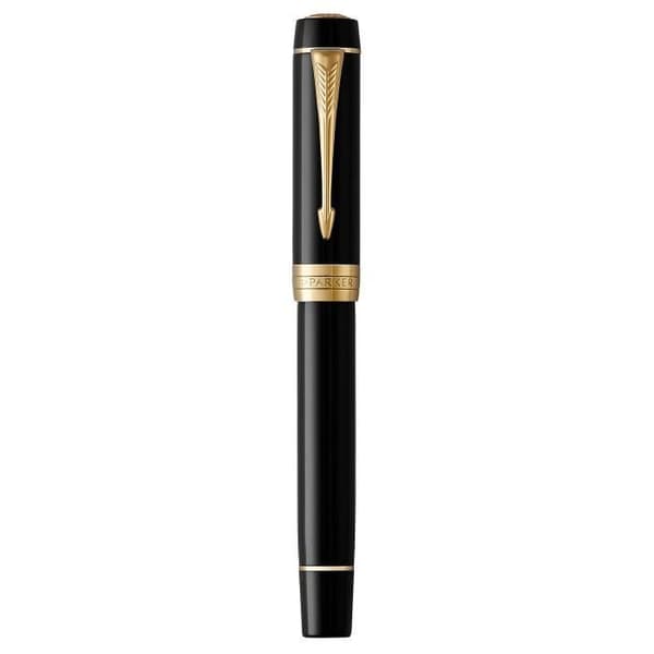 Stylo plume - PARKER - Duofold Centennial - Svart - 18K Guld - Presentförpackning