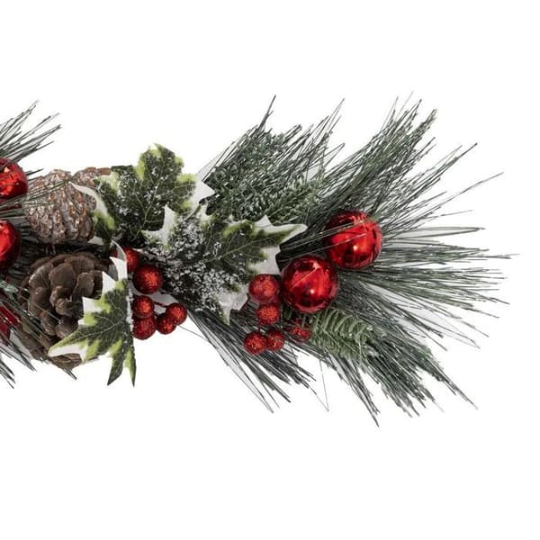 Julgirlang "Féerie Folk" 100cm Grön