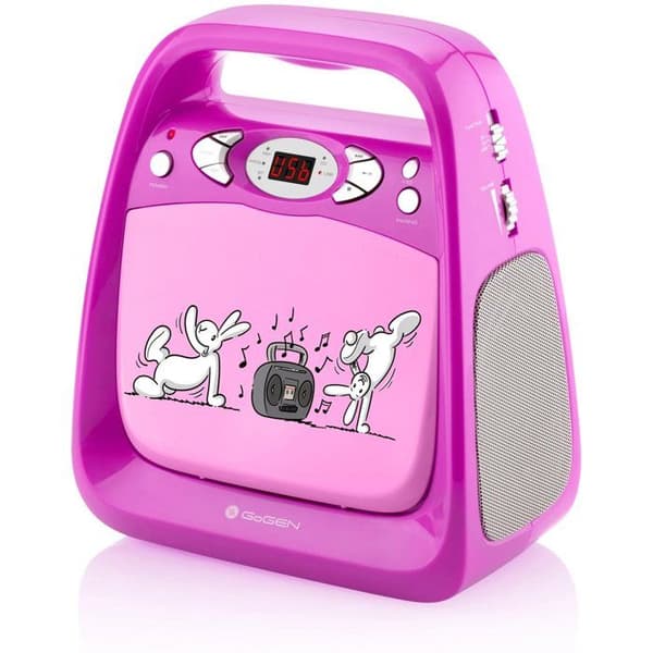 CD KARAOKE - GOGEN - Bob och Bobek - Bluetooth - Mikrofon inkluderad - Rosa