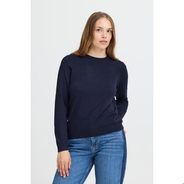 Rundhalsad tröja dam Pulz Jeans Sara
