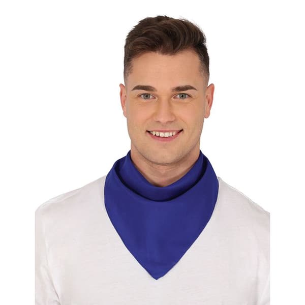 Enfärgad mörkblå bandana