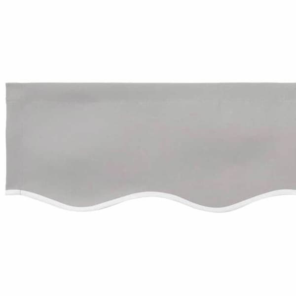 vidaXL Ersättning av valance Ljusgrå 3,5 m Polyester 42000773