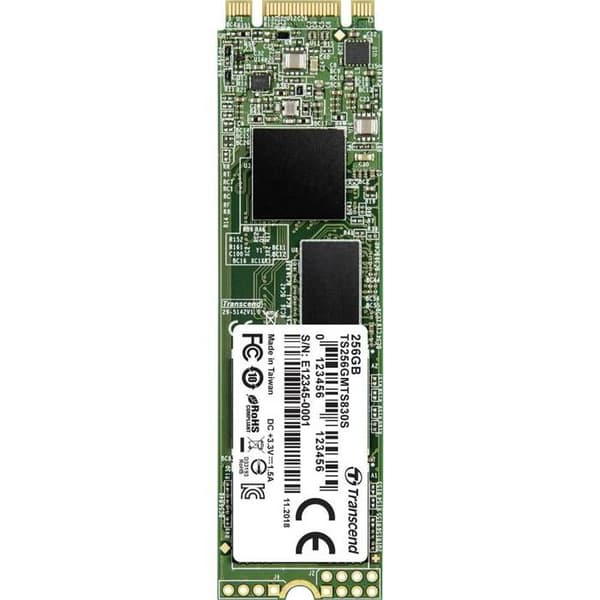 TRANSCEND MTS830S SSD-hårddisk - 256 GB - M.2 2280 - SATA 6 Gb/s