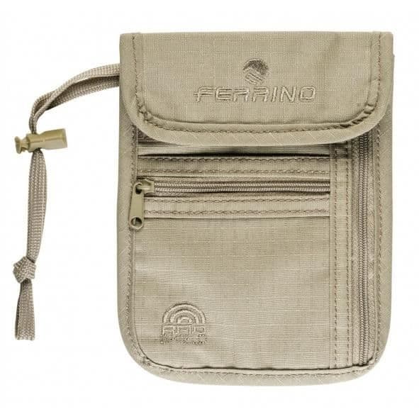 Ferrino Anouk beige dokumentväska 17 x 13 cm – Unisex polyesterficka