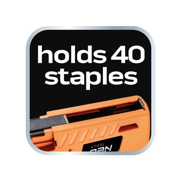 Häftapparat - NEO - 16-050 - USB-driven - Litiumjonbatteri - 40 Hefter/minut