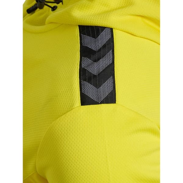Huvtröja med dragkedja i polyester Hummel Authentic - gul