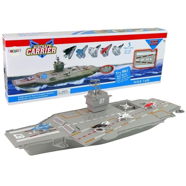 Navy Aircraft Carrier Jetflygplan 5 st Ljud Ljus
