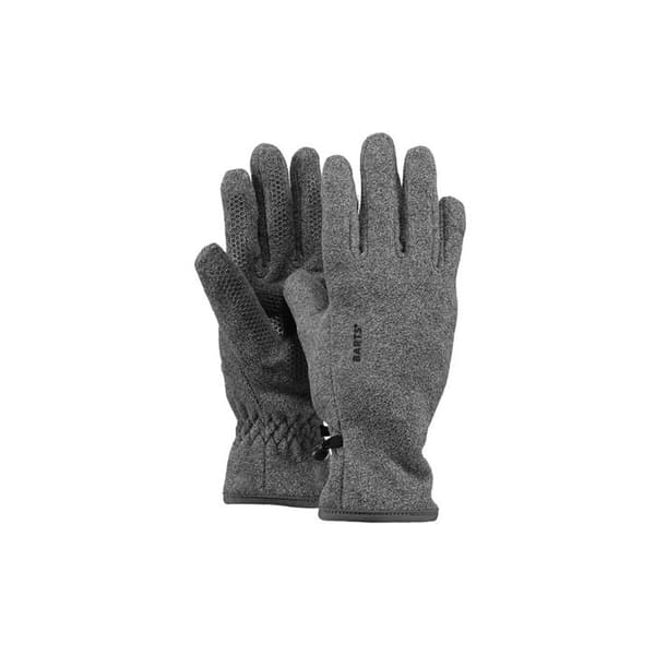 Fleecehandskar - BARTS - Barn - Grå - 100% återvunnen polyester - Silikonhandflata