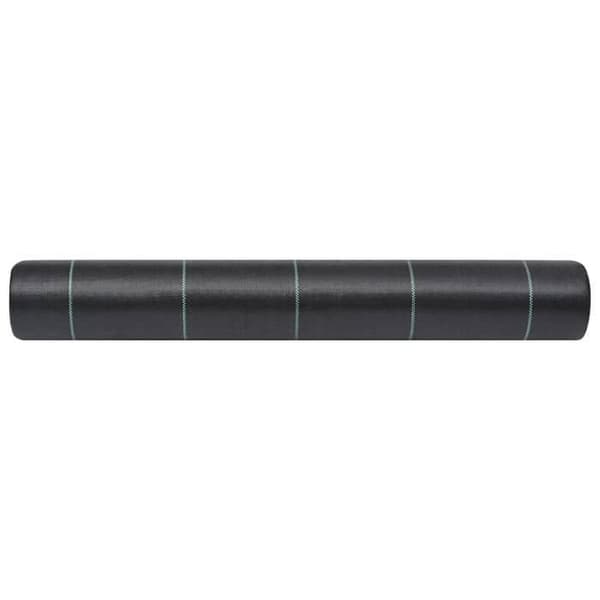 vidaXL Mulchduk Svart 1x100 m PP