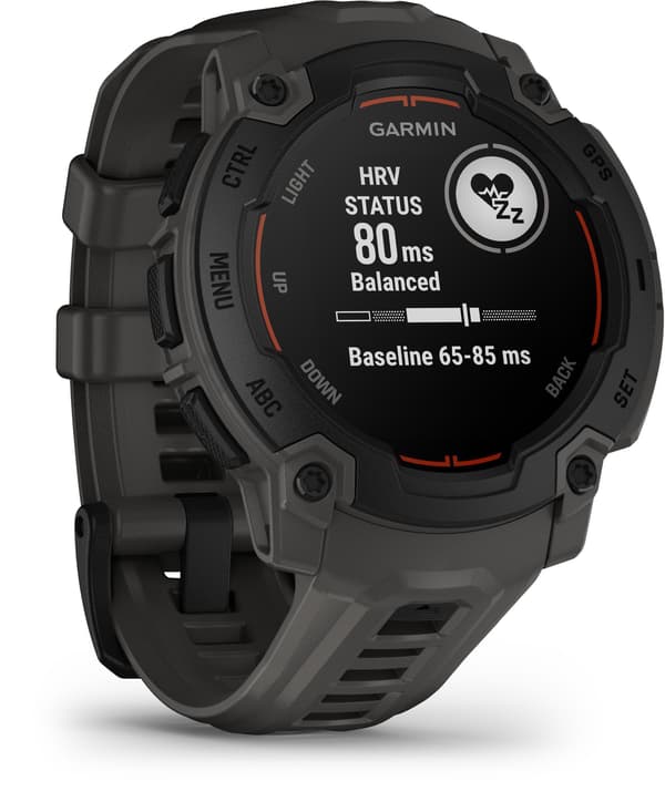 Sportigt smartur - GARMIN - Instinct E - 45 mm - Svart/Grå kol