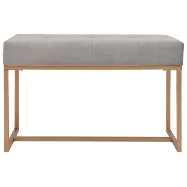 vidaXL Bänk 80 cm Sammetsgrå 247558