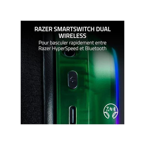 Trådlöst Spelheadset - Razer - Barracuda X - Phantom Green - 40 mm element - 70h batteritid