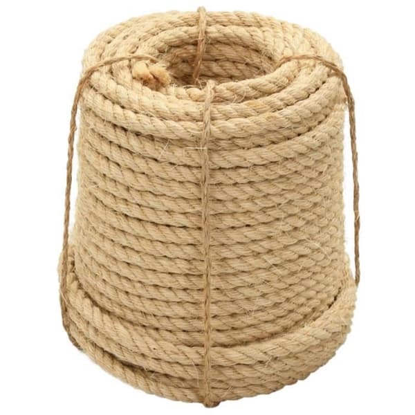 vidaXL 100% Sisal Rep 12mm 50m