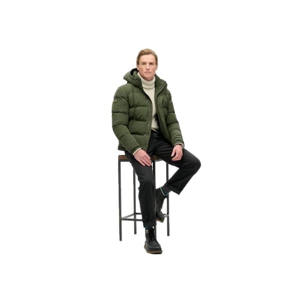 Superdry Herr Everest Grön Syntetisk Doudoune