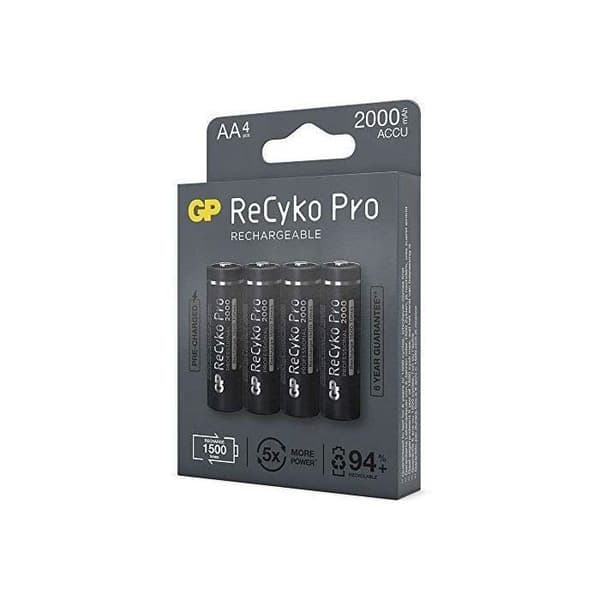 GP ReCyko+ Pro 4 AA batterier Mignon 2900434370001