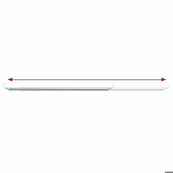Aluminium gardinstång vidaXL (x2)