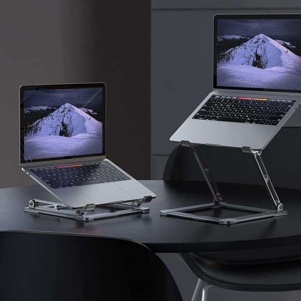 Universellt stöd för bärbar dator - Tech-Protect - ProDesk - Aluminium - Fällbar - Ergonomisk