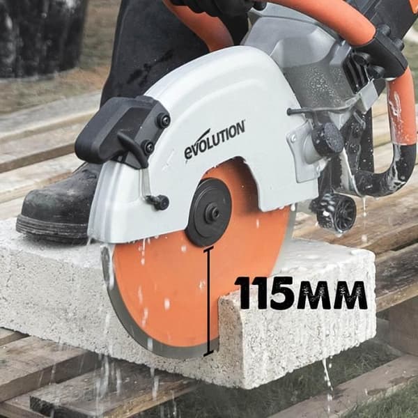EVOLUTION R300DCT+: 300 mm elektrisk skärare + Premium diamantklinga