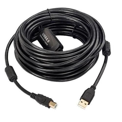 USB-kabel - MICRO CONNECT - USBAB15B-ACTIVE - 15 m - USB 2.0 - Svart