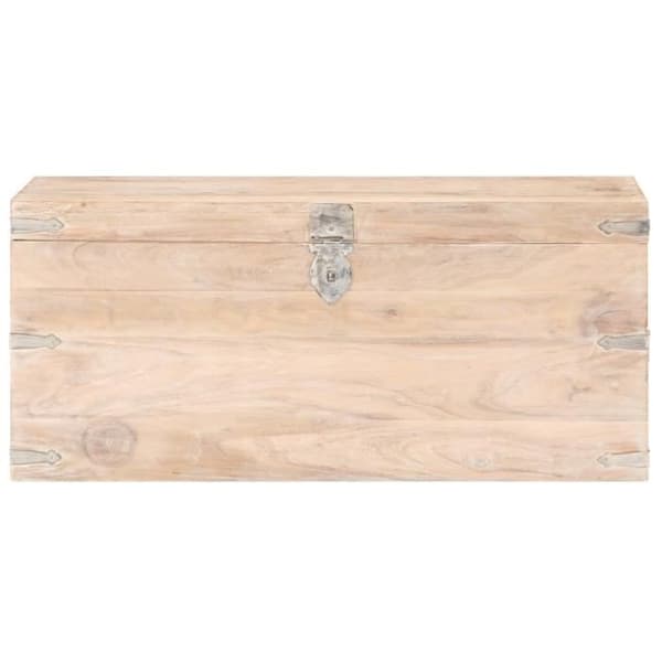 vidaXL Förvaringslåda 90x40x40 cm Solid akaciaträ