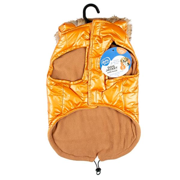 Duvoplus quiltad hundjacka - Orange - XS