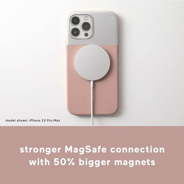 Mobilskydd - ATOM STUDIOS - iPhone 13 - Silikon - Rosa - Härdat glas ingår