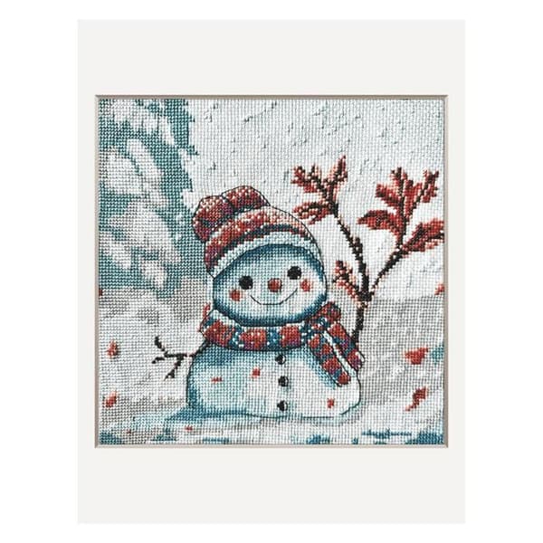 Korsstygnsset Aine "Klumpig vinter" 20x20 cm