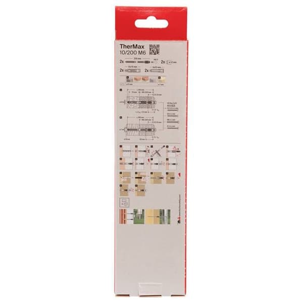 Fischer 520133 TherMax 10/200 M 6 System för avståndsmontering 260 mm 22 mm 2 st