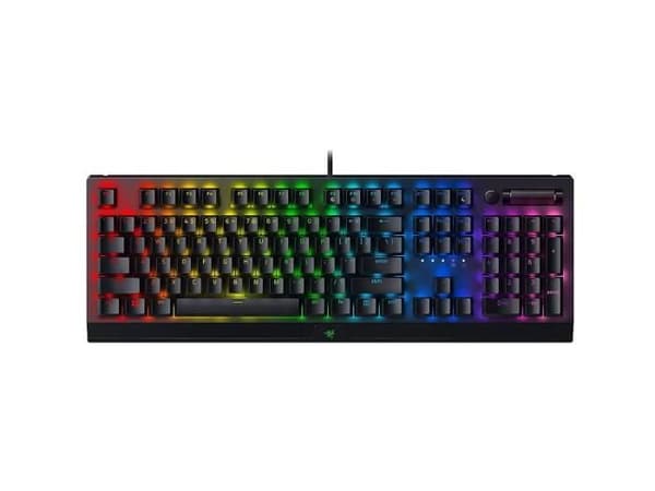 Razer Blackwidow V4 X-tangentbord (gul switch) – amerikansk layout