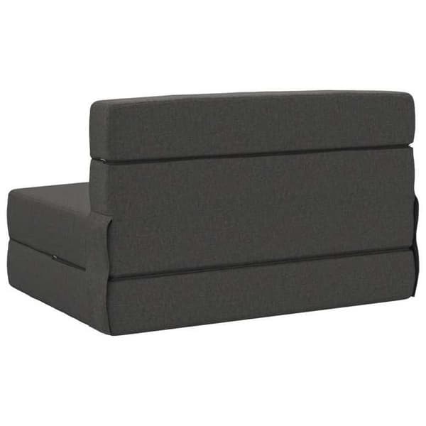 vidaXL Fällbar sängsoffa Mörkgrå 100 x 80 x 60 cm Tyg 900103