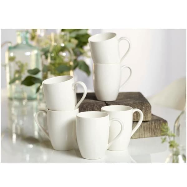 Mugg - Villeroy & Boch - Basic White - 300 ml - 6 stycken - Porslin