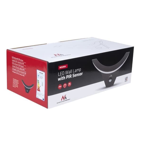 Maclean MCE290 Svart Infraröd rörelsesensor LED-lampa