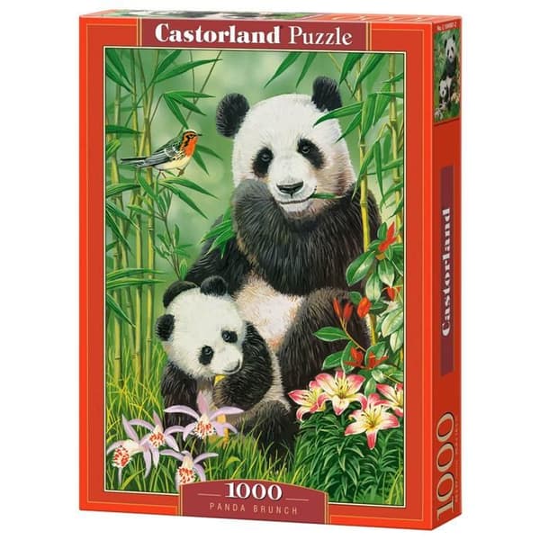 Pussel 1000 bitar: Pandas brunch